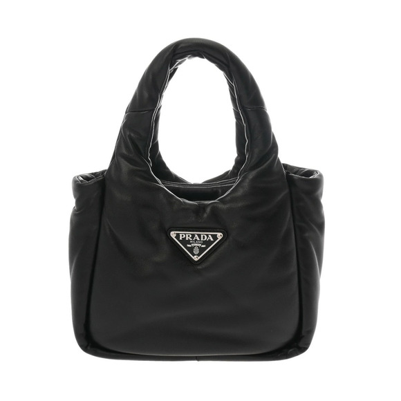 Prada Handbags - PRADA Padded Tote Black Nappa Leather Handbag
